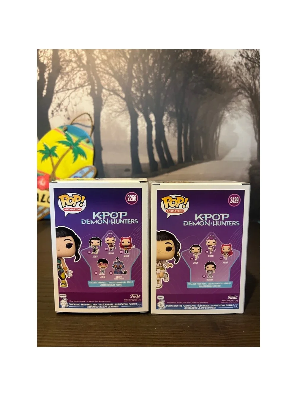 3 Zoey K-Pop Demon Hunters Collectibles 2 Funko Pops & Loungefly Keychain Charm